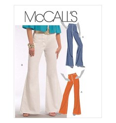 5667 MCCALLS FLARE PANTS, BACK PATCH POCKETS PATTERN 14-20 UNCUT